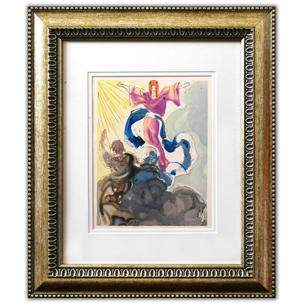 Salvador Dali- Original Color Woodcut on B.F.K. Rives Paper "Paradise 3"