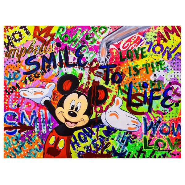 Nastya Rovenskaya- Mixed Media "Party with Mikcey"