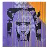 Image 1 : Gail Rodgers, "Barbie" Hand Signed Original Hand Pulled Silkscreen Mixed Media on Canvas with Letter