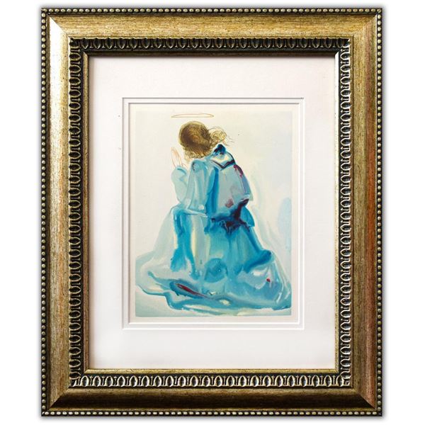 Salvador Dali- Original Color Woodcut on B.F.K. Rives Paper "Paradise 2"