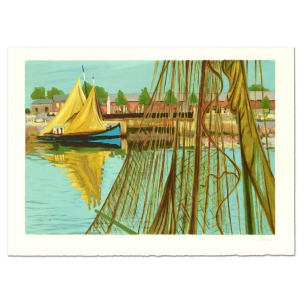 Laurent Marcel Salinas (1913-2010), "Sailboat" Limited Edition Serigraph, Numbered and Hand Signed w