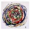 Image 1 : George Marlowe, "Annular" Original Acrylic Painting on Canvas, Hand Signed with Letter of Authentici