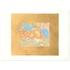 Image 1 : Guillaume Azoulay- Limited Edition Hand Colored Etching with Hand Laid Gold Leaf "Manege"