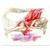 Image 1 : Lena Sotskova, "Sleeping-Beauty" Mixed Media Original Painting, Hand Signed and with COA.