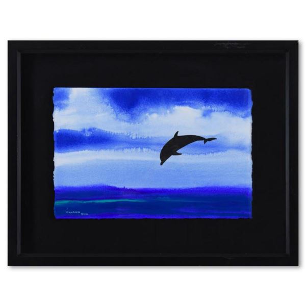 Wyland, "Pacific" Framed Original Watercolor Painting Hand Signed with Letter of Authenticity.