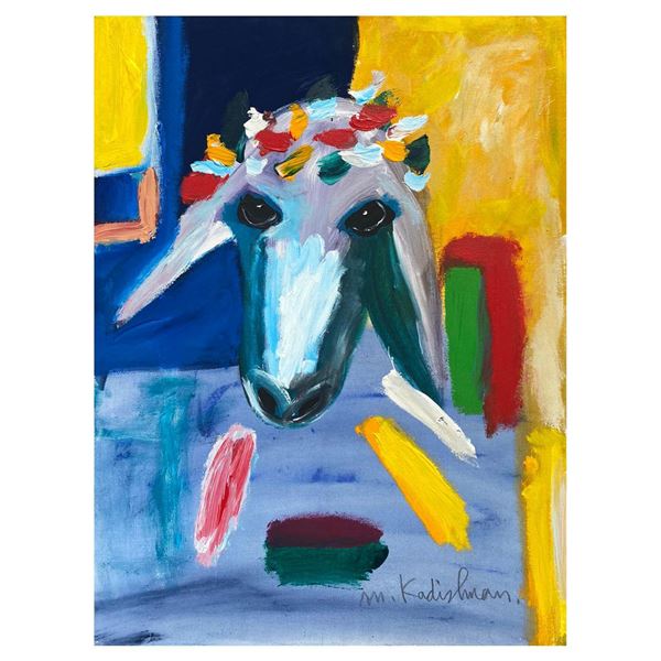 Menashe Kadishman- Original Acrylic on Canvas "Untitled"