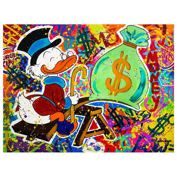 Nastya Rovenskaya- Mixed Media "Playing with Money"