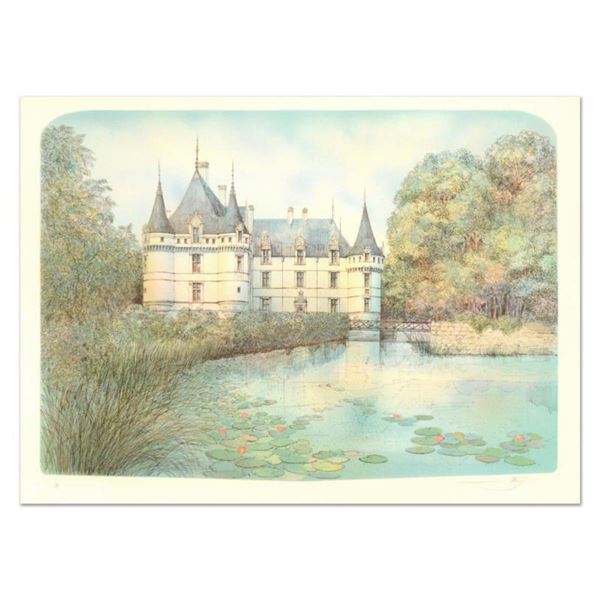 Rolf Rafflewski, "Chateau II" Limited Edition Lithograph, Numbered and Hand Signed.