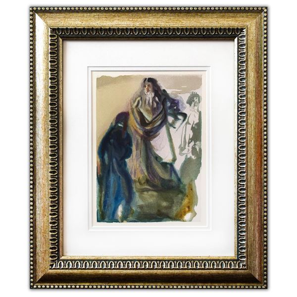 Salvador Dali- Original Color Woodcut on B.F.K. Rives Paper "Paradise 28"
