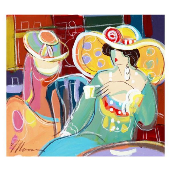 Isaac Maimon, "Priscilla" Original Acrylic Painting, Hand Signed with Certificate of Authenticity.