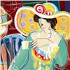 Image 2 : Isaac Maimon, "Priscilla" Original Acrylic Painting, Hand Signed with Certificate of Authenticity.