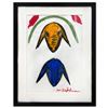 Image 1 : Menashe Kadishman- Pastel on Paper "Untitled"
