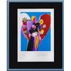 Image 2 : Peter Max- Original Lithograph "Blue Angel with Heart"