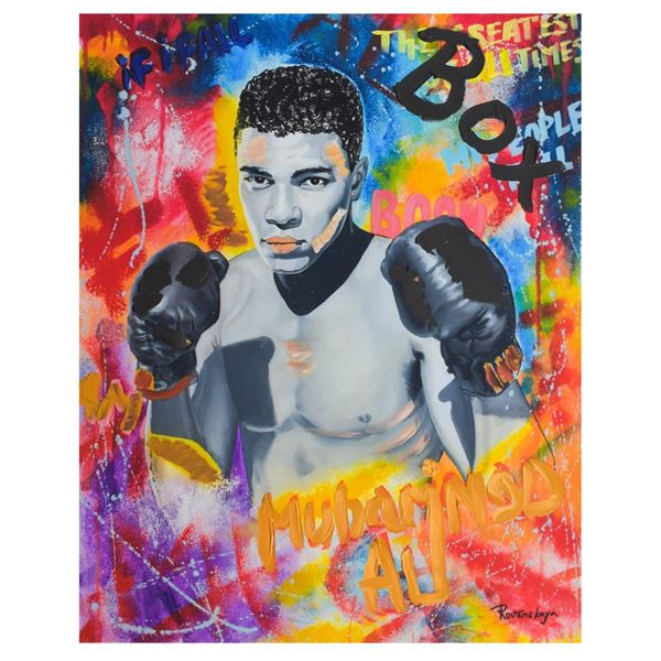 Nastya Rovenskaya- Mixed Media "Ali The Greatest"