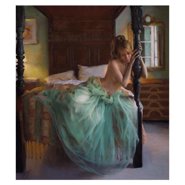 Vicente Romero, "Awakening" Hand Signed Limited Edition Giclee on Canvas with Certificate of Authent