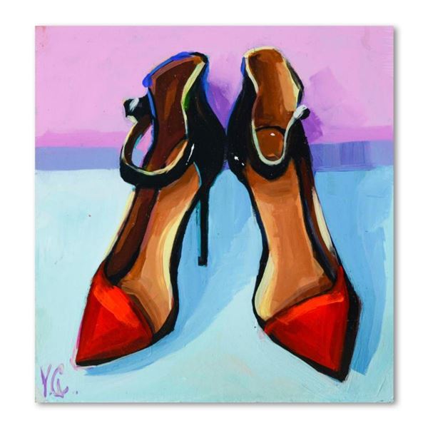 Yasna Godovanic, Original Acrylic Painting on Board, Hand Signed with Letter of Authenticity.