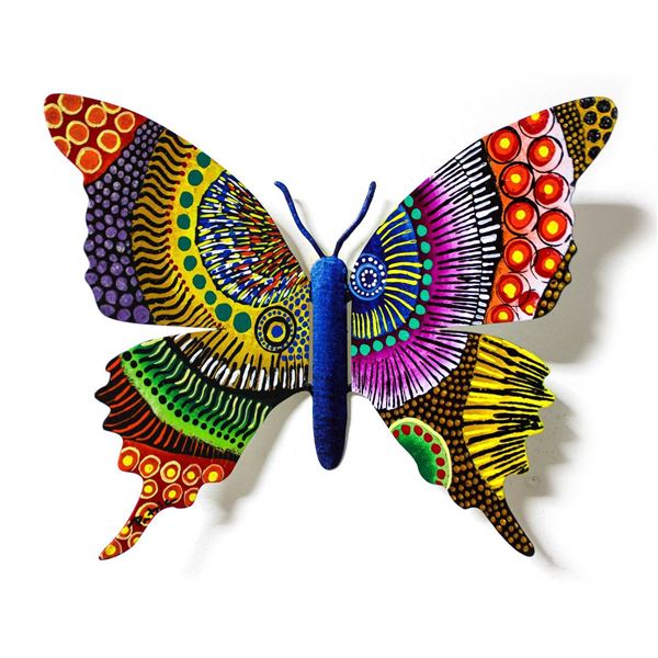 Patricia Govezensky- Original Painting on Cutout Steel "Butterfly CXVIII"
