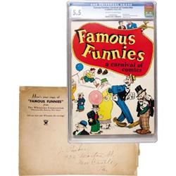 Famous Funnies: A Carnival of Comics w/ envelope