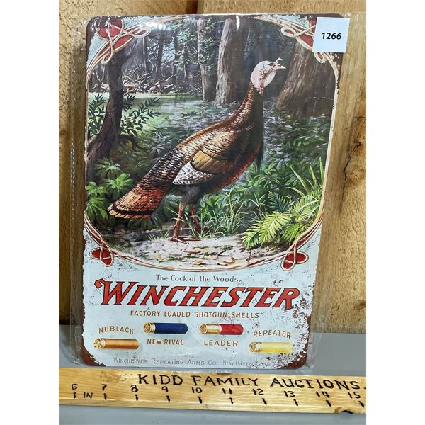 WINCHESTER TIN REPRO SIGN