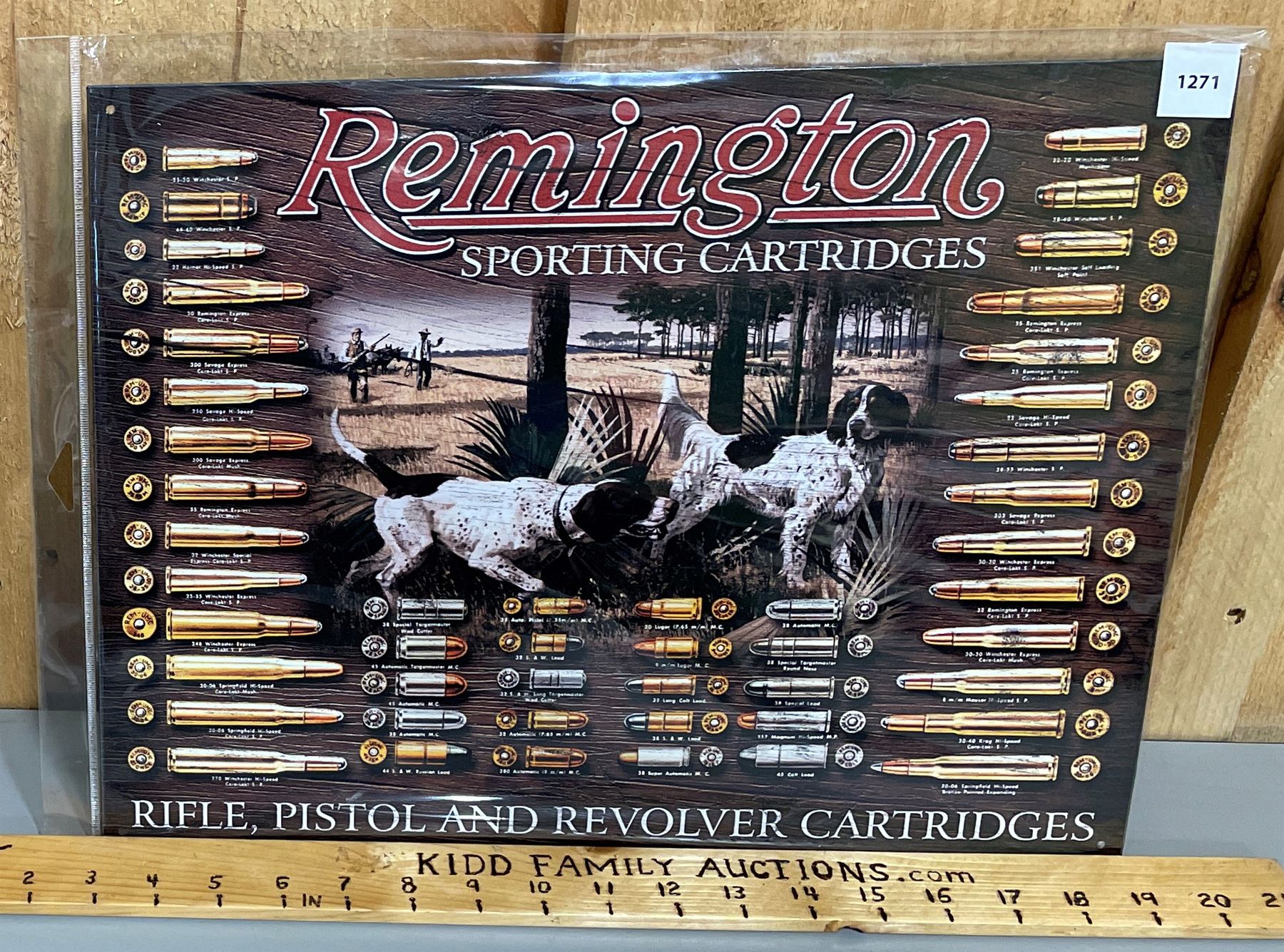 REMINGTON CARTRIDGES TIN REPRO SIGN