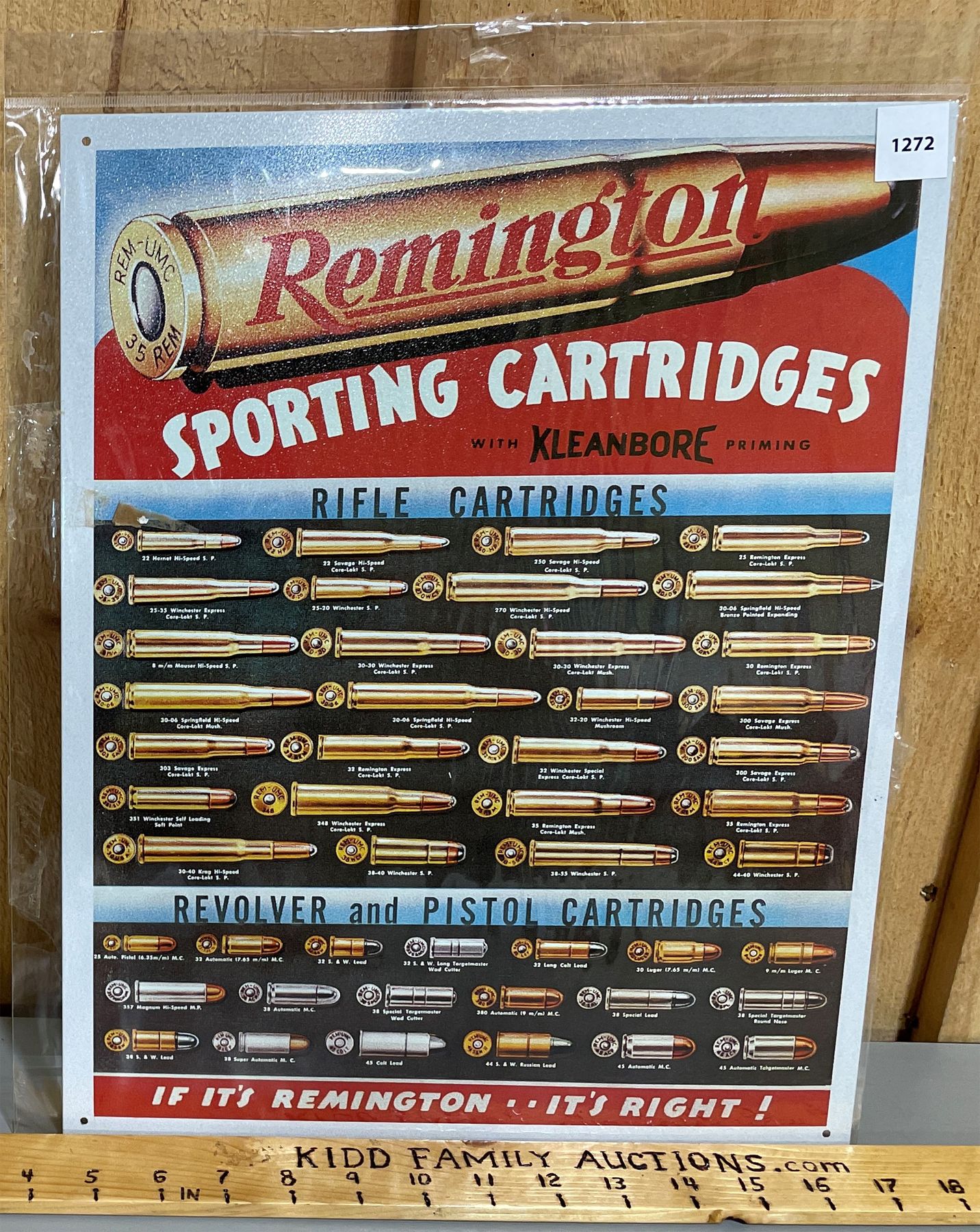 REMINGTON TIN REPRO SIGN