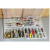 Image 2 : 4 TRAYS OF FISHING LURES & FISHING HOOKS