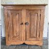 Image 1 : ANTIQUE PINE JAM CUPBOARD - 16" X 40" X 43"