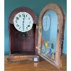 Image 2 :  ANTIQUE MANTLE CLOCK  - 16" - PORCELAIN FACE