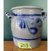 Image 1 : BLUE FLORAL POTTERY JUG