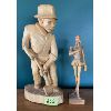 Image 1 : LOT OF 2 - CARVED WOODEN FIGURES