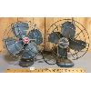 Image 1 : LOT OF 2 - VINTAGE METAL ELECTRIC FANS