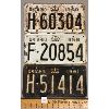 Image 1 : LOT OF 3 - 1958 / 60 / 61 ONTARIO LICENSE PLATES