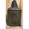 Image 2 : PERKO ANTIQUE RAILWAY LANTERN - BRASS & BLUE GLASS