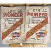 Image 1 : LOT OF 2 - CANVAS SEED SACKS - PIONEER CORN