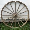 Image 1 : 38 INCH WOOD SPOKED WAGON WHEEL