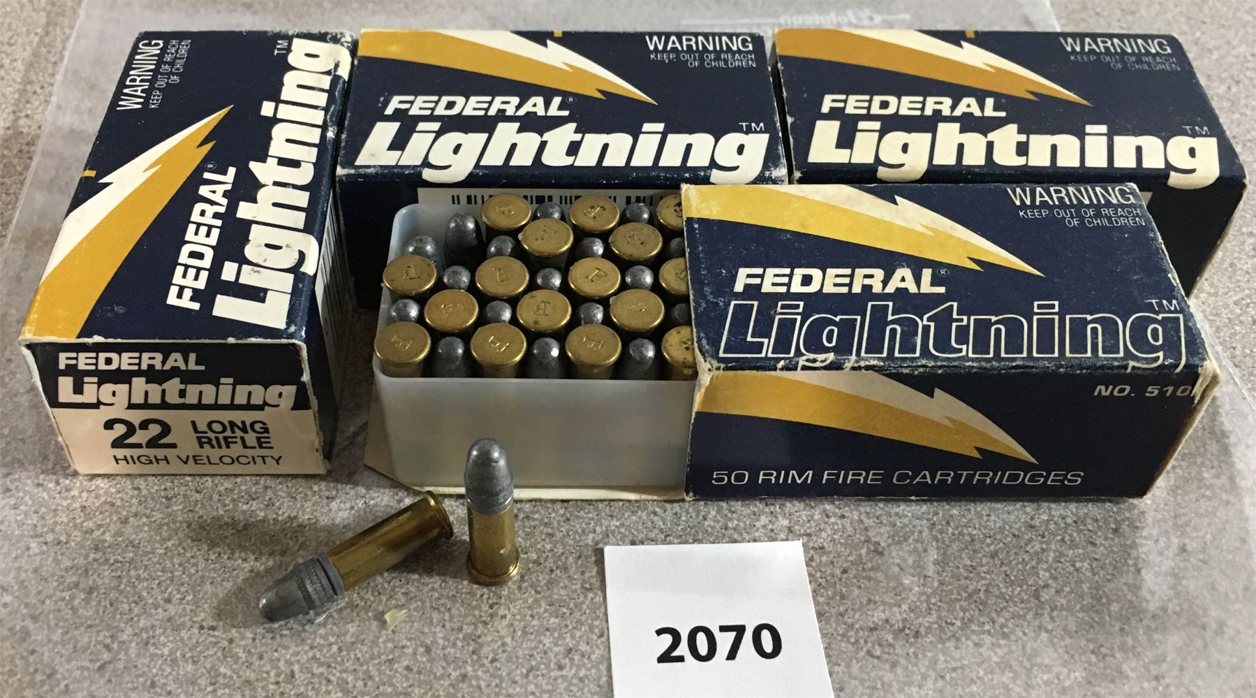 200 X FEDERAL LIGHTNING .22LR