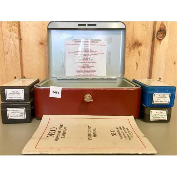 BULLETS: NECO FIRE LAPPING KIT- CALS 22, 6.5MM, 30, 338- 50X EACH ...