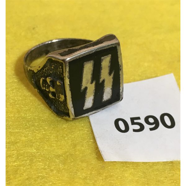 SS INSIGNIA RING MARKED G&S - 11 SZ - Kidd Family Auctions