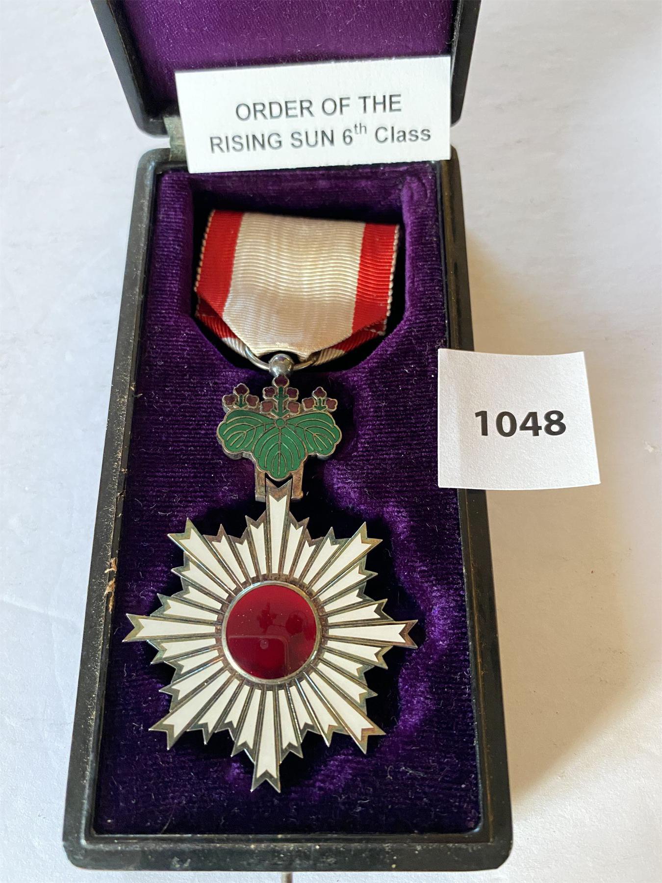 IMPERIAL JAPAN - ORDER OF THE RISING SUN - 6TH CLASS MEDAL IN ...