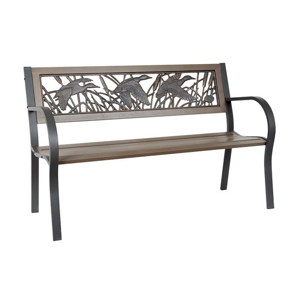 Flying Mallard Garden Bench