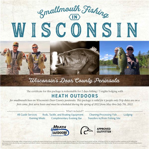 Smallmouth Bass fishing trip for four