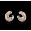 Image 1 : 14KT Rose Gold 6.30 ctw Diamond Earrings