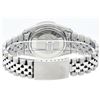 Image 6 : Rolex Mens 36MM Stainless Steel Black String Pyramid Diamond Bezel Datejust Wris