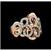 Image 1 : 14KT Rose Gold 0.62 ctw Diamond Ring