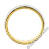 Image 6 : Men's 18kt White and Yellow Gold 5.5mm Milgrain Edged Band Ring