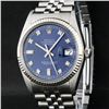 Image 1 : Rolex Mens Stainless Blue Diamond 36MM Oyster Perpetual Datejust Wristwatch