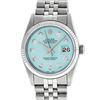 Image 1 : Rolex Mens Stainless Steel Ice Blue Diamond 36MM Datejust Wristwatch