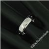 Image 4 : Men's Jeff Cooper Platinum 0.12 ctw Round Diamond 5.8mm Beveled Band Ring