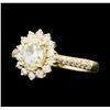 Image 1 : 1.20 ctw Diamond Ring - 14KT Yellow Gold