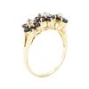 Image 4 : 1.05 ctw Sapphire and Diamond Ring - 14KT Yellow Gold